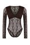 Kahverengi Dantelli Body Suit TDRSS26BZ00022 - 5