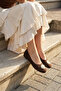 Brown Suede Women's Ballerinas 21307 - 3