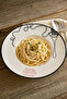 Pasta Lovers Club Patterned Pasta Plate TPHSS26TBK00010