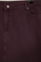 Bordo Yüksek Bel %100 Non-Stretch Pamuk A Shape Denim Etek TBBAW23AZ00042 - 2