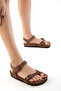 Hellbraune Damensandalen 16399