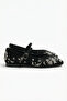 Black Suede Women's Ballerinas 21327 - 5