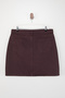 Bordo Yüksek Bel %100 Non-Stretch Pamuk A Shape Denim Etek TBBAW23AZ00042 - 3