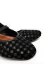 Black Suede Women's Ballerinas 21351 - 5