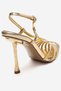 LEAF Gold Hologram Women's Heeled Shoes - 5