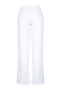 Beyaz  %100 Keten Beli Lastikli Yüksek Bel Wide Leg Pantolon TWOSS26PL00041 - 8