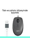 M100 USB Kablolu 1000 DPI Mouse, Siyah 910-006652 - 5