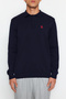 Lacivert*001 Regular Polo Yaka Nakışlı Kazak TMNAW24KZ00067 - 4