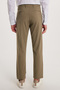 Men's Slim Fit Stretch Side Pocket Ankle Length Canvas Cut Light Khaki Pants - 5