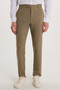 Men's Slim Fit Stretch Side Pocket Ankle Length Canvas Cut Light Khaki Pants - 3