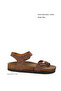 Hellbraune Damensandalen 16399 - 2