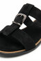 Black Suede Women's Slippers 21339 - 6