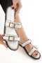 White Women's Slippers 21340