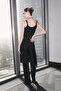 Limited Edition Siyah Etek Kapamalı Wide Leg/Geniş Paça Kumaş Pantolon TWOSS26PL00062 - 4