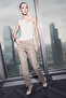 Limited Edition Bej Ütü İzli Normal Bel Straight Jeans TWOSS26JE00049