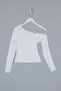 White One-Shoulder Lace Blouse Tdrss26Bz00008 - 5