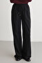 Siyah Bordo Çizgili Beli Lastikli Wideleg/Geniş Paça  Dokuma Pantolon TWOAW26PL00174 - 8