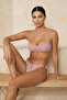 Pudra Simli Bralette Kaplı Regular Normal Bel Bikini Takımı TBESS25BT00103 - 3