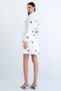 Pink Floral Embroidered Skirt Lined Poplin Shirt Dress Alc-X15187 - 6