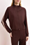 Brown Diver/Scuba Knitted Sports Jacket Thmss26Sk00001 - 2