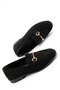 Black Suede Women's Loafer Shoes 21388 - 4