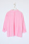 Pink Off-Shoulder Thin Fabric Oversize Modal Shirt Tdrss26Go00018 - 2