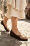 Brown Suede Women's Ballerinas 21307 - 5