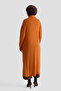 23Kd4249 Model Burnt Orange Tunic Dress - 4