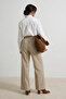 Bej Fitted Yandan Bağlama Detaylı Blazer Pantolon Alt - Üst Takım TCTSS26US00012 - 4