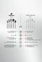 Orion Black 30-Piece 6-Person Fork Spoon Knife Set - 10
