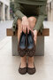 Brown Suede Women's Ballerinas 21352 - 4
