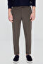Men's Khaki Slim Fit Slim Fit Tie-Waist Casual Jogger Pants with Side Pockets - 2