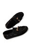Black Suede Women's Loafer Shoes 21379 - 5
