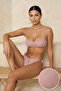 Pudra Simli Bralette Kaplı Regular Normal Bel Bikini Takımı TBESS25BT00103
