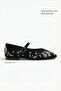 Black Suede Women's Ballerinas 21327 - 3