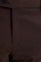 Men's Slim Fit Slim Fit Flexible Side Pocket Ankle Length Canvas Cut Brown Trousers - 4