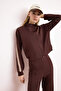 Brown Diver/Scuba Knitted Sports Jacket Thmss26Sk00001