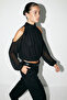 Black Tulle Blouse Tdrss26Bz00004 - 2