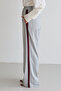 Gri Bordo Çizgili Beli Lastikli Wideleg/Geniş Paça Dokuma Pantolon TWOAW26PL00174 - 4