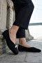 Black Suede Women's Ballerinas 20840 - 4