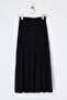 Black Pieced Long Skirt Tdrss26Et00030 - 4