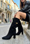 Black Suede Women's Boots & Booties 21216 - 5