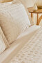 Perla Gofre 100% Cotton Double Duvet Cover Set Beige - 6