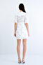 Lilac Baby Collar, Scallop and Embroidered Lined Mini Dress Alc-X15188 - 8