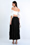 Khaki Soft Crush Textured Midi Skirt Alc-X15225 - 7