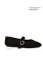 Black Suede Women's Ballerinas 21316 - 4