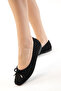 Black Suede Women's Ballerinas 21352 - 3