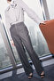 Limited Edition Antrasit Fermuar Kapamalı Straight/Düz Kesim Kumaş Pantolon TWOSS26PL00061