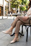Beige Women's Classic Heeled Shoes 19783 - 3