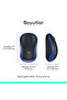 M185 ماوس لاسلكي مدمج مع جهاز استقبال USB - نمط جديد أزرق 440583 - 9